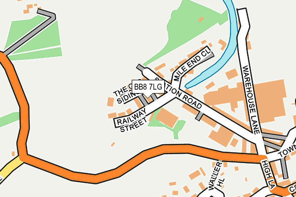 BB8 7LG map - OS OpenMap – Local (Ordnance Survey)
