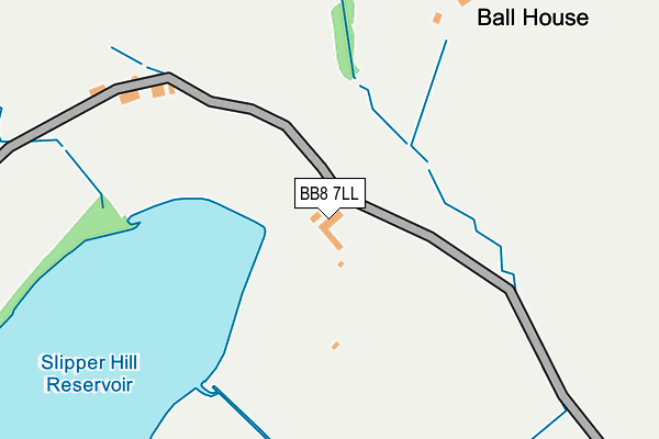BB8 7LL map - OS OpenMap – Local (Ordnance Survey)