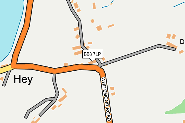 BB8 7LP map - OS OpenMap – Local (Ordnance Survey)