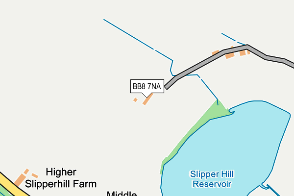 BB8 7NA map - OS OpenMap – Local (Ordnance Survey)