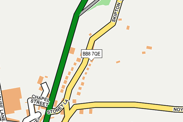 BB8 7QE map - OS OpenMap – Local (Ordnance Survey)