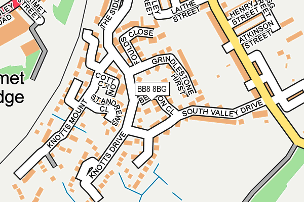 BB8 8BG map - OS OpenMap – Local (Ordnance Survey)