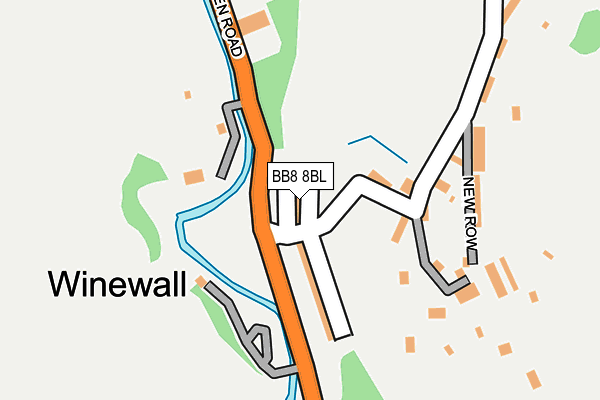 BB8 8BL map - OS OpenMap – Local (Ordnance Survey)