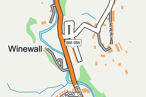 BB8 8BN map - OS OpenMap – Local (Ordnance Survey)