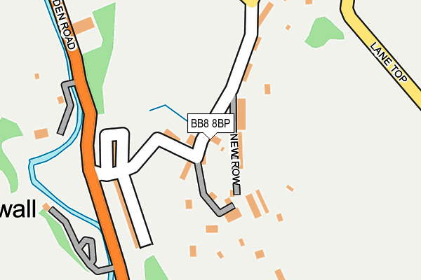 BB8 8BP map - OS OpenMap – Local (Ordnance Survey)