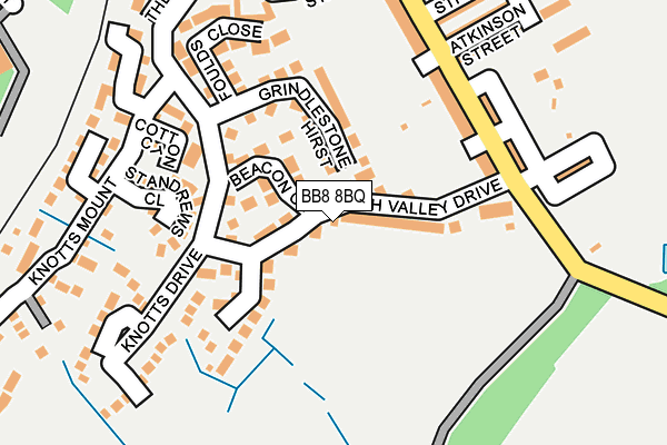 BB8 8BQ map - OS OpenMap – Local (Ordnance Survey)