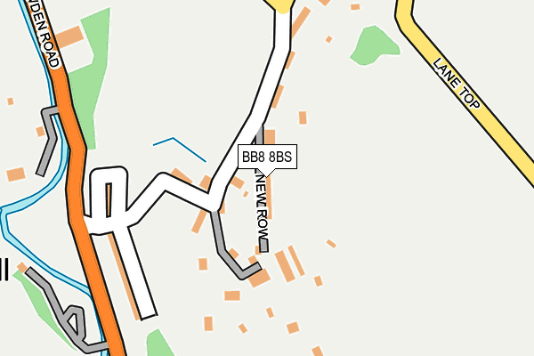 BB8 8BS map - OS OpenMap – Local (Ordnance Survey)