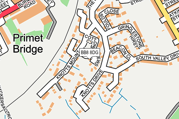 BB8 8DG map - OS OpenMap – Local (Ordnance Survey)