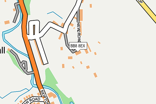 BB8 8EX map - OS OpenMap – Local (Ordnance Survey)