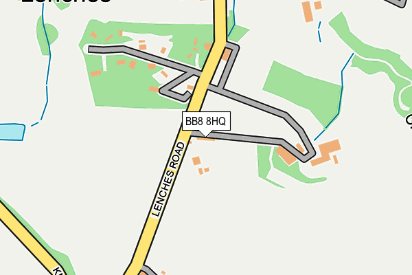 BB8 8HQ map - OS OpenMap – Local (Ordnance Survey)