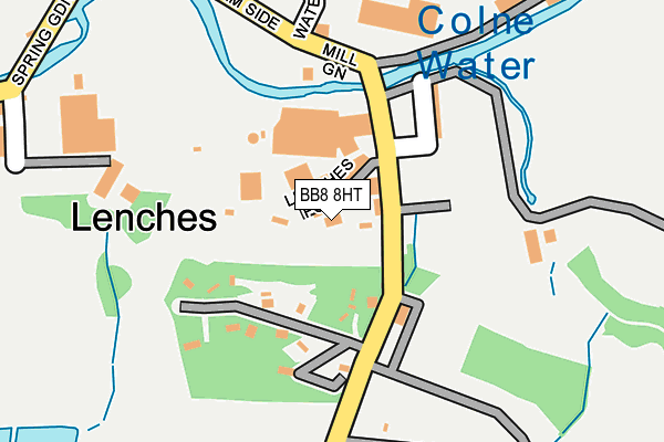 BB8 8HT map - OS OpenMap – Local (Ordnance Survey)