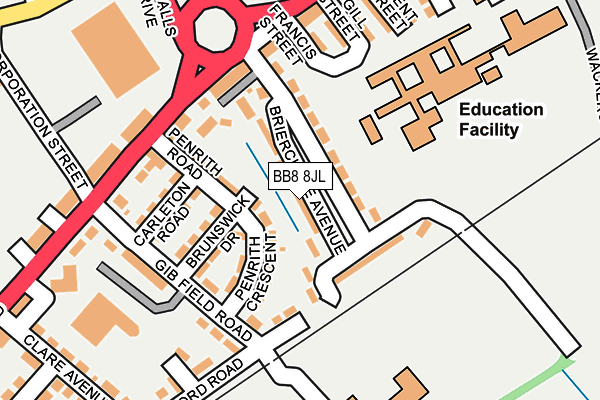 Map of FUSION BUILDING CONTRACTORS LTD at local scale