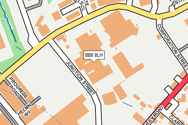 BB8 8LH map - OS OpenMap – Local (Ordnance Survey)
