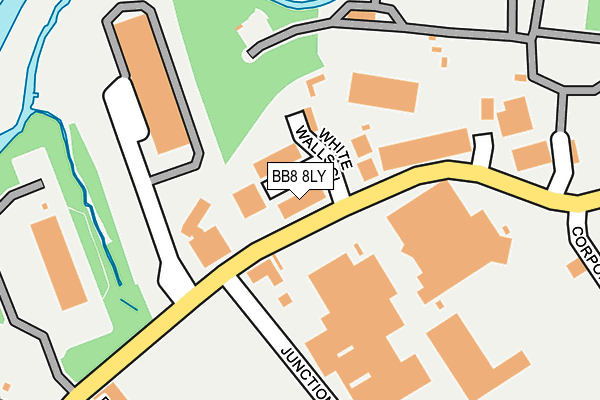 BB8 8LY map - OS OpenMap – Local (Ordnance Survey)