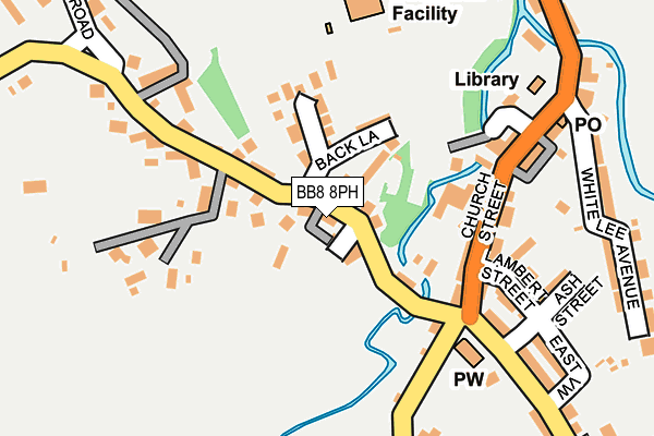 BB8 8PH map - OS OpenMap – Local (Ordnance Survey)