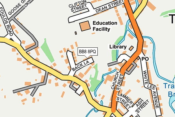 BB8 8PQ map - OS OpenMap – Local (Ordnance Survey)