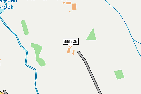 BB8 8QE map - OS OpenMap – Local (Ordnance Survey)