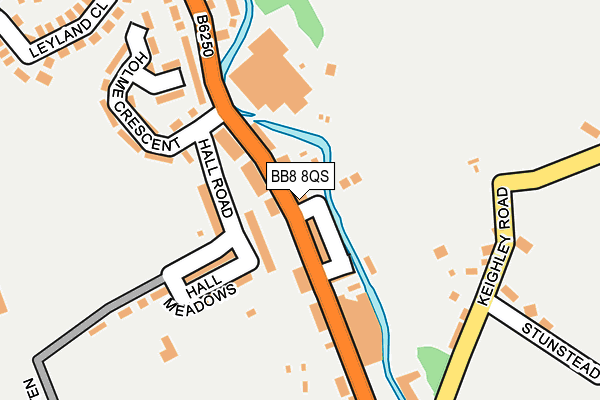 BB8 8QS map - OS OpenMap – Local (Ordnance Survey)