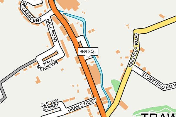 BB8 8QT map - OS OpenMap – Local (Ordnance Survey)