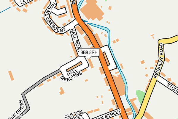 BB8 8RH map - OS OpenMap – Local (Ordnance Survey)