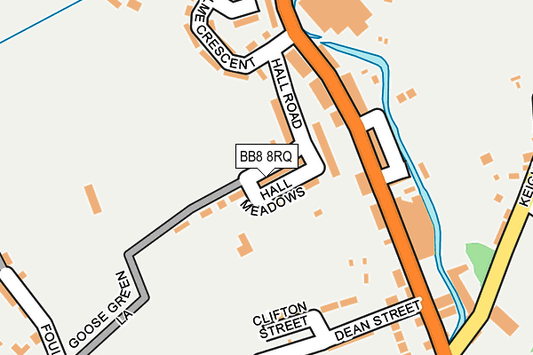 BB8 8RQ map - OS OpenMap – Local (Ordnance Survey)