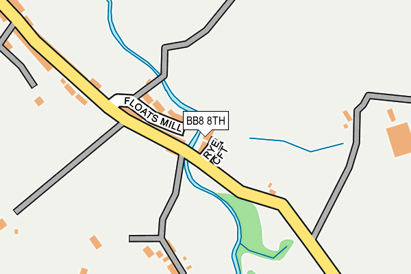 BB8 8TH map - OS OpenMap – Local (Ordnance Survey)