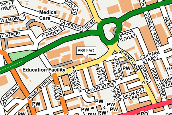 Map of NVC COLNE LTD at local scale