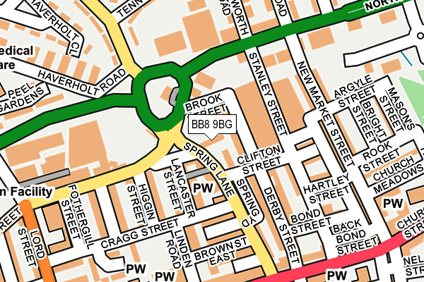 BB8 9BG map - OS OpenMap – Local (Ordnance Survey)