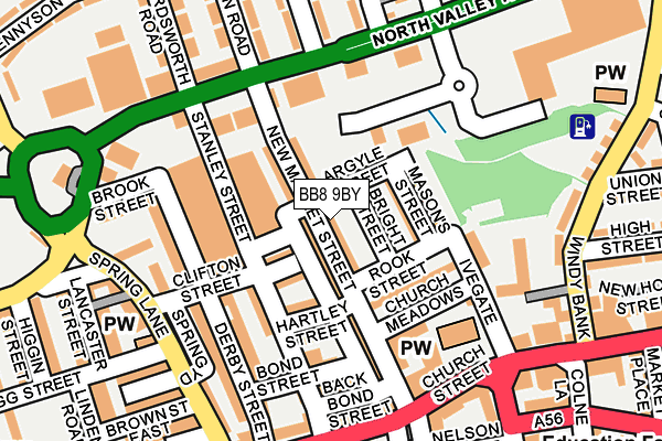 BB8 9BY map - OS OpenMap – Local (Ordnance Survey)