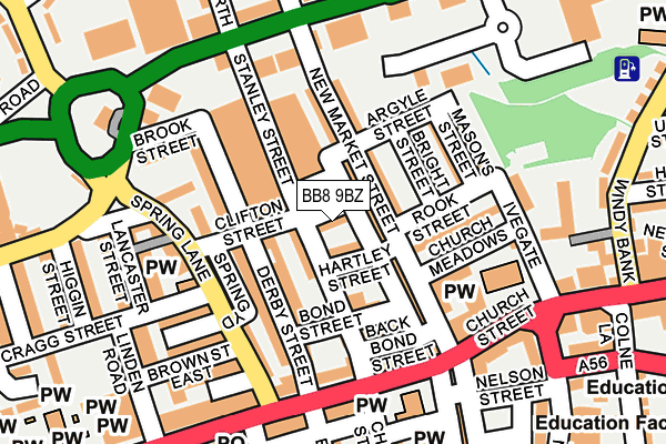 BB8 9BZ map - OS OpenMap – Local (Ordnance Survey)