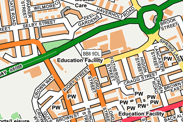 BB8 9DL map - OS OpenMap – Local (Ordnance Survey)