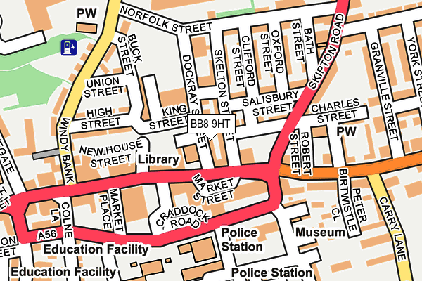 Map of TLC (NW) LTD at local scale