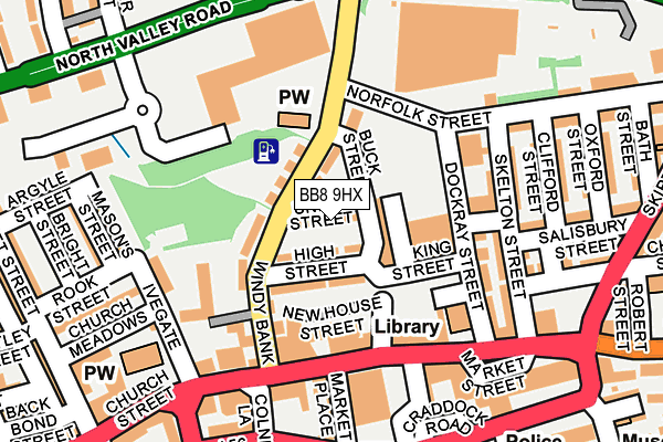 BB8 9HX map - OS OpenMap – Local (Ordnance Survey)