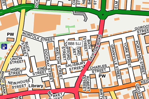 BB8 9JJ map - OS OpenMap – Local (Ordnance Survey)