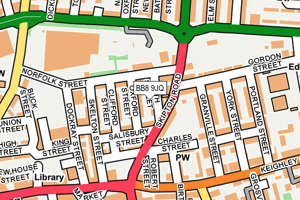 BB8 9JQ map - OS OpenMap – Local (Ordnance Survey)