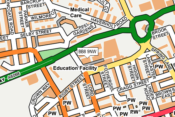 Map of WALSHAW MOOR ESTATE GROUP LIMITED at local scale