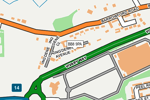 Map of ONTHEAVENUE LTD at local scale