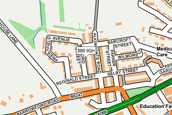 BB8 9QH map - OS OpenMap – Local (Ordnance Survey)