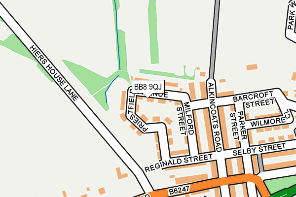 BB8 9QJ map - OS OpenMap – Local (Ordnance Survey)