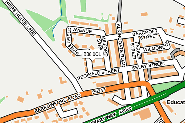 BB8 9QL map - OS OpenMap – Local (Ordnance Survey)