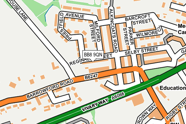 BB8 9QN map - OS OpenMap – Local (Ordnance Survey)