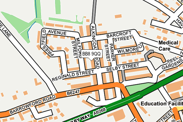 BB8 9QQ map - OS OpenMap – Local (Ordnance Survey)