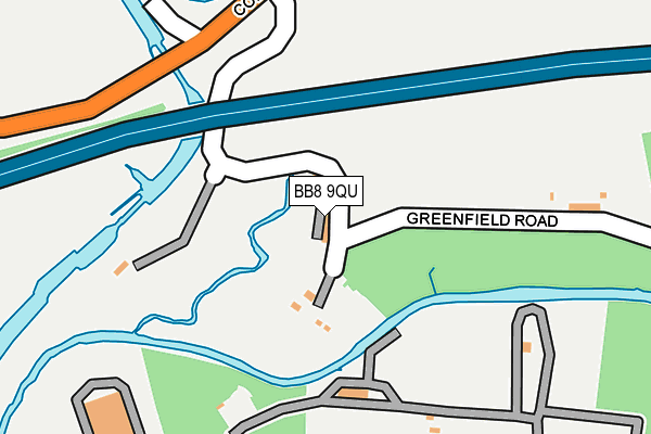 BB8 9QU map - OS OpenMap – Local (Ordnance Survey)