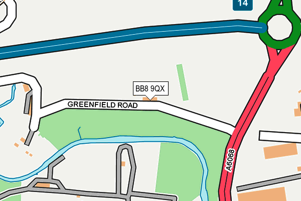 BB8 9QX map - OS OpenMap – Local (Ordnance Survey)
