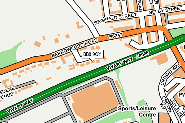 BB8 9QY map - OS OpenMap – Local (Ordnance Survey)