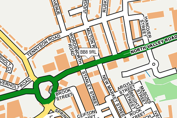 BB8 9RL map - OS OpenMap – Local (Ordnance Survey)