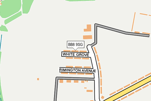 BB8 9SG map - OS OpenMap – Local (Ordnance Survey)