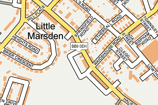 BB9 0EH map - OS OpenMap – Local (Ordnance Survey)