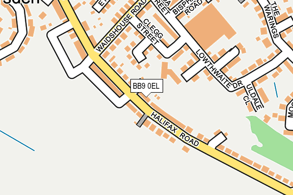 BB9 0EL map - OS OpenMap – Local (Ordnance Survey)