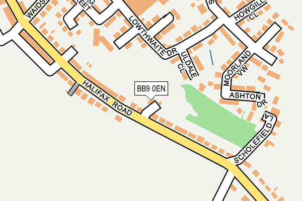 BB9 0EN map - OS OpenMap – Local (Ordnance Survey)